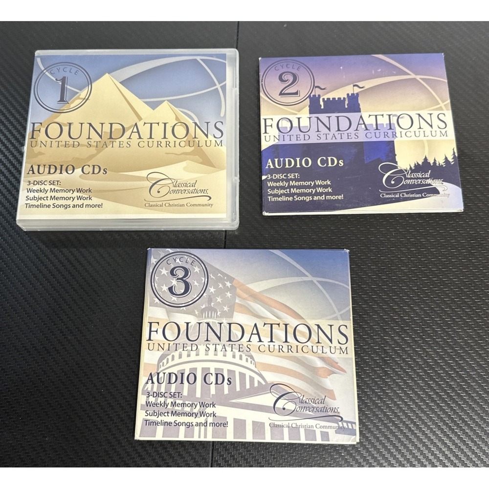 Classical Conversations Foundations Audio CDs Complete Set Cycles 1 2 3 Fifth Ed